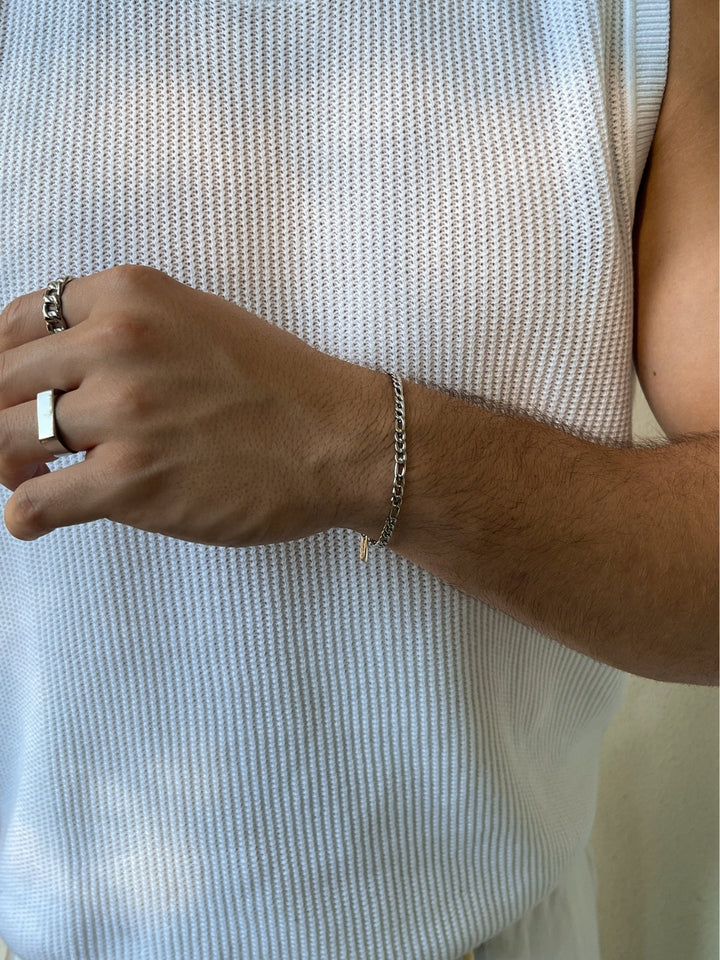 FIGARO BRACELET 3MM | Silver