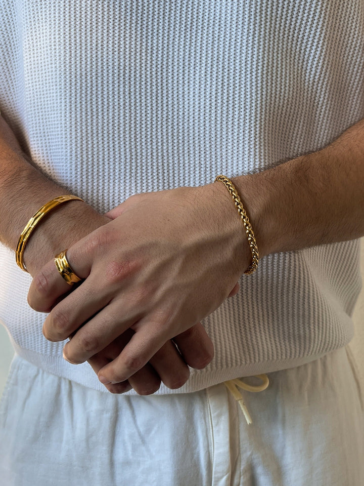 WHEAT BRACELET 5MM | 18K Gold