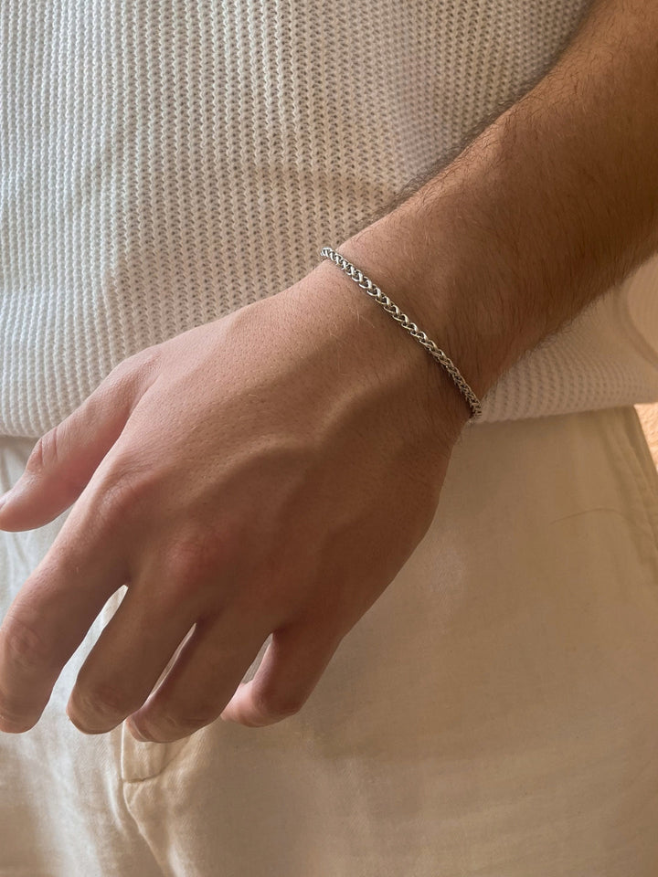 WHEAT BRACELET 3MM | Silver