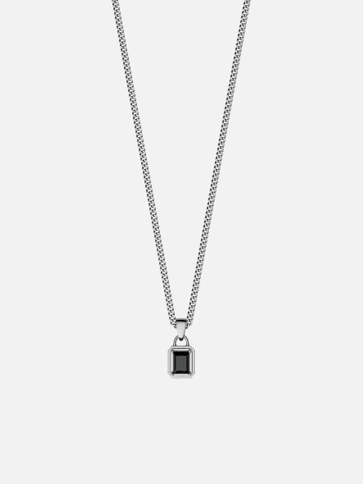 MIDNIGHT GEMSTONE CHAIN | Silver