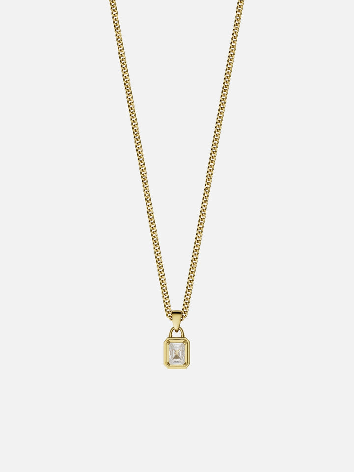 WHITE GEMSTONE CHAIN | 18K Gold