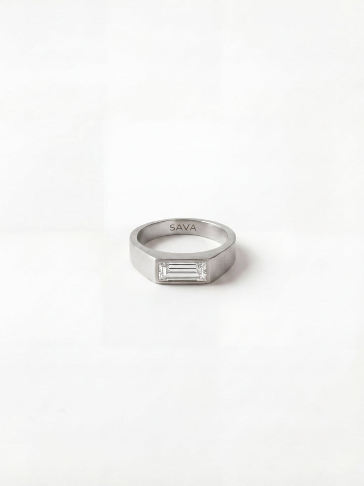 WHITE COMO RING | Silver