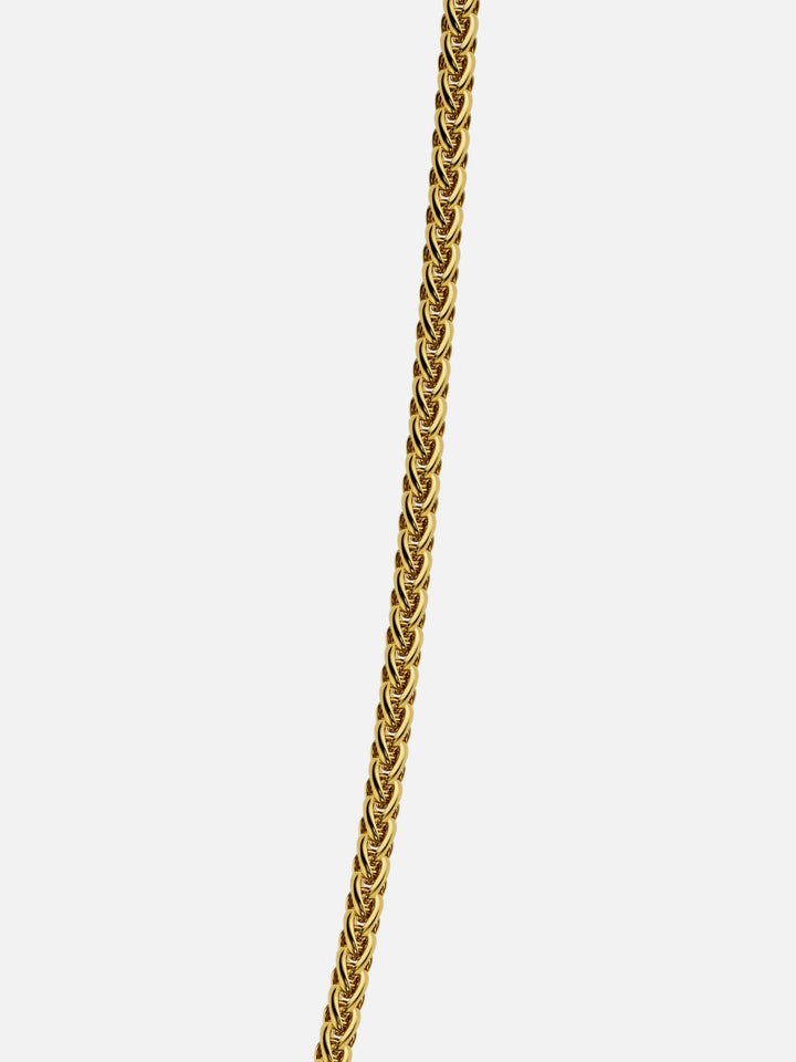 WHEAT CHAIN 3MM | 18K Gold