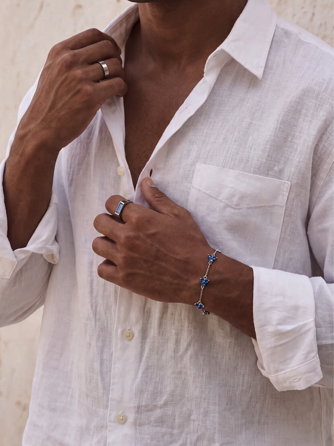 OCEAN CLOVER BRACELET | Silver