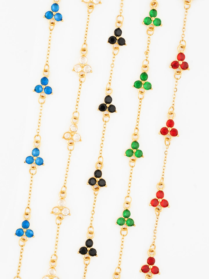 GREEN CLOVER BRACELET | 18K Gold