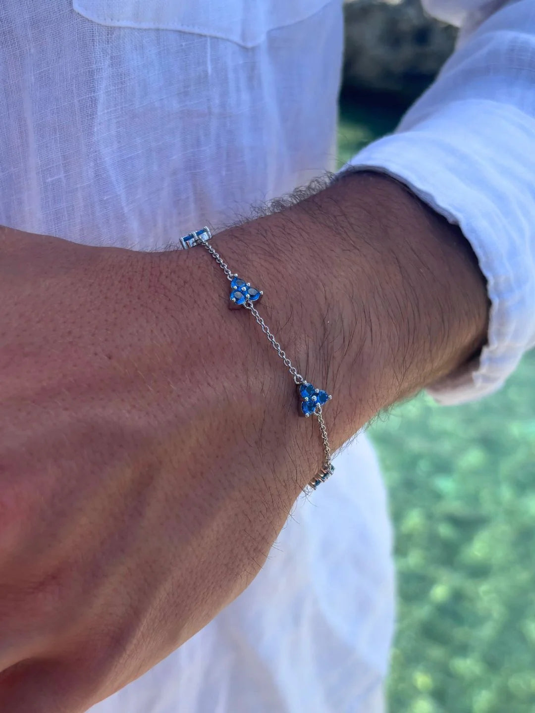 CLOVER BRACELET SET | Silver